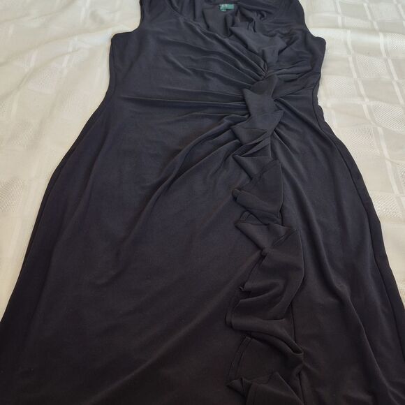 Ralph Lauren Black Ruffled Dress - Picture 15 of 16